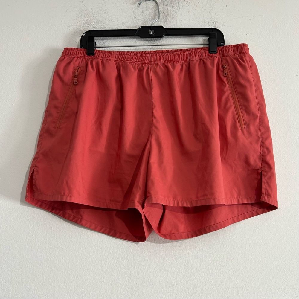 Girlfriend Collective Gazelle Zip Pocket Shorts in Clay XXL Workout Active Gym